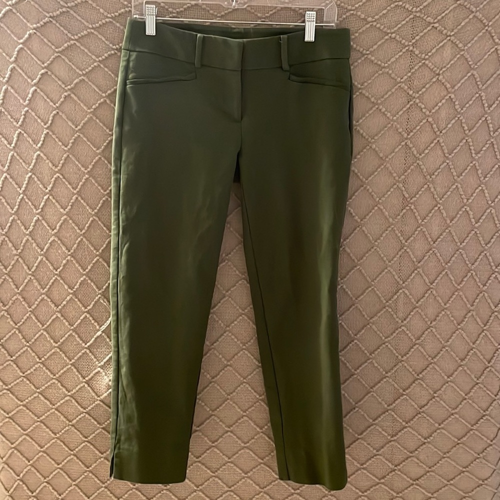 Dark green work pants. Loft